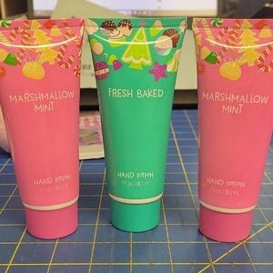 Bundle of 3 Marshmallow Mint & Fresh Baked Hand Lotion in 3oz Tube Each